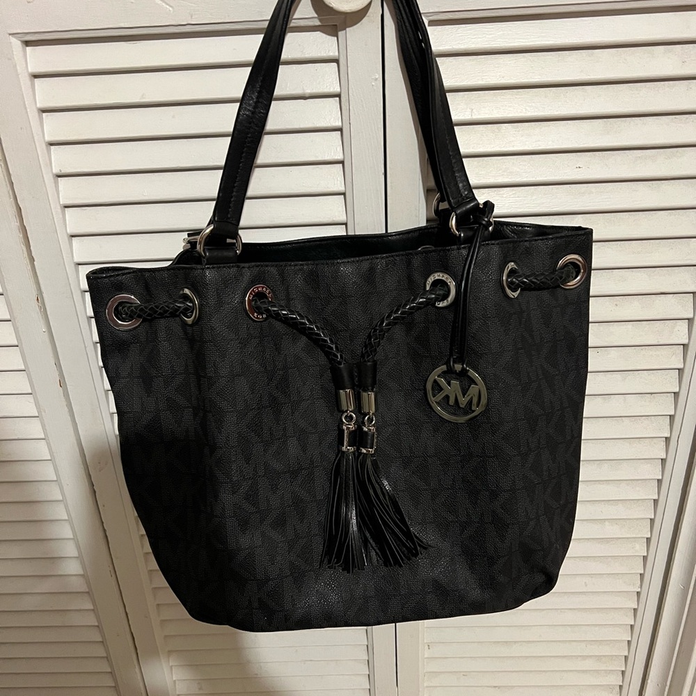 Michael Kors Black Tote with Tassel
